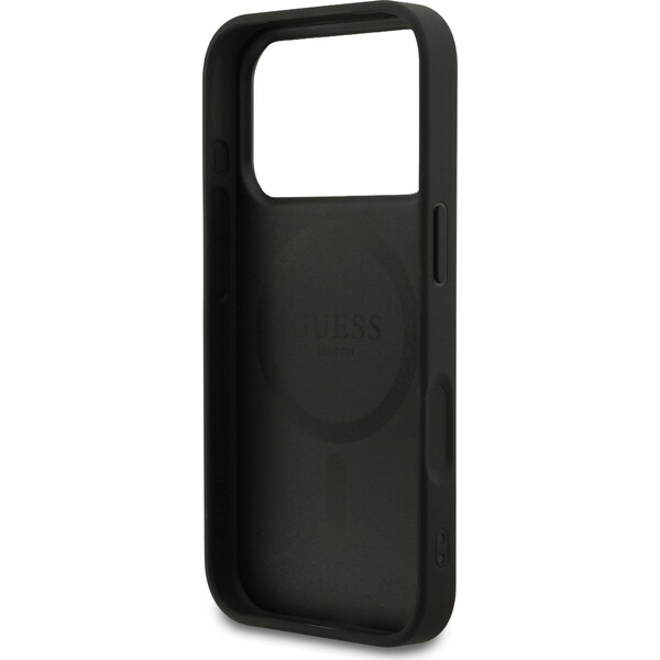 Guess-PU-Leather-4G-Colored-Ring-MagSafe-Zadni-Kryt-pro-iPhone-17-Pro-cerny