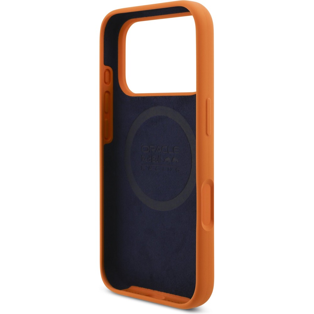 Oracle-Red-Bull-Racing-Silicone-MV1-MagSafe-kryt-iPhone-17-Pro-oranzovy
