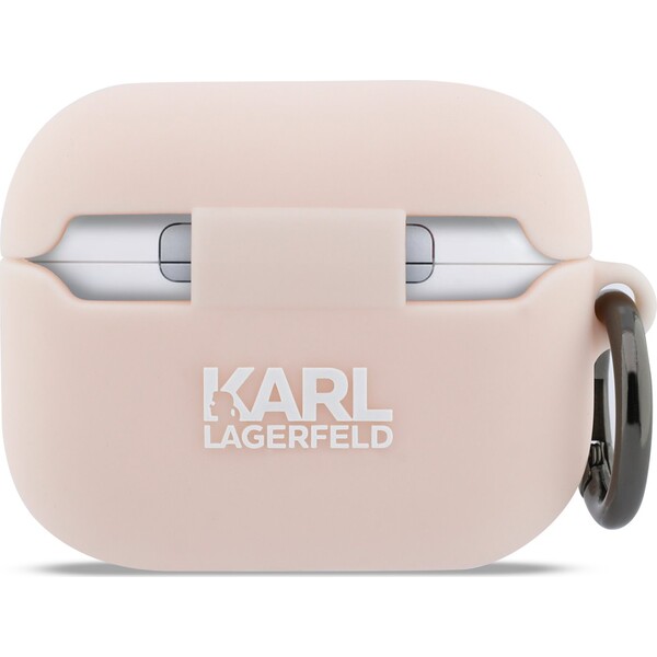 Karl-Lagerfeld-3D-Logo-NFT-Choupette-Head-silikonove-pouzdro-pro-AirPods-Pro-3-ruzove